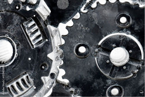 Machine parts background, Macro close-up for design work