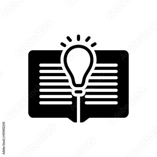 Black solid icon for wit