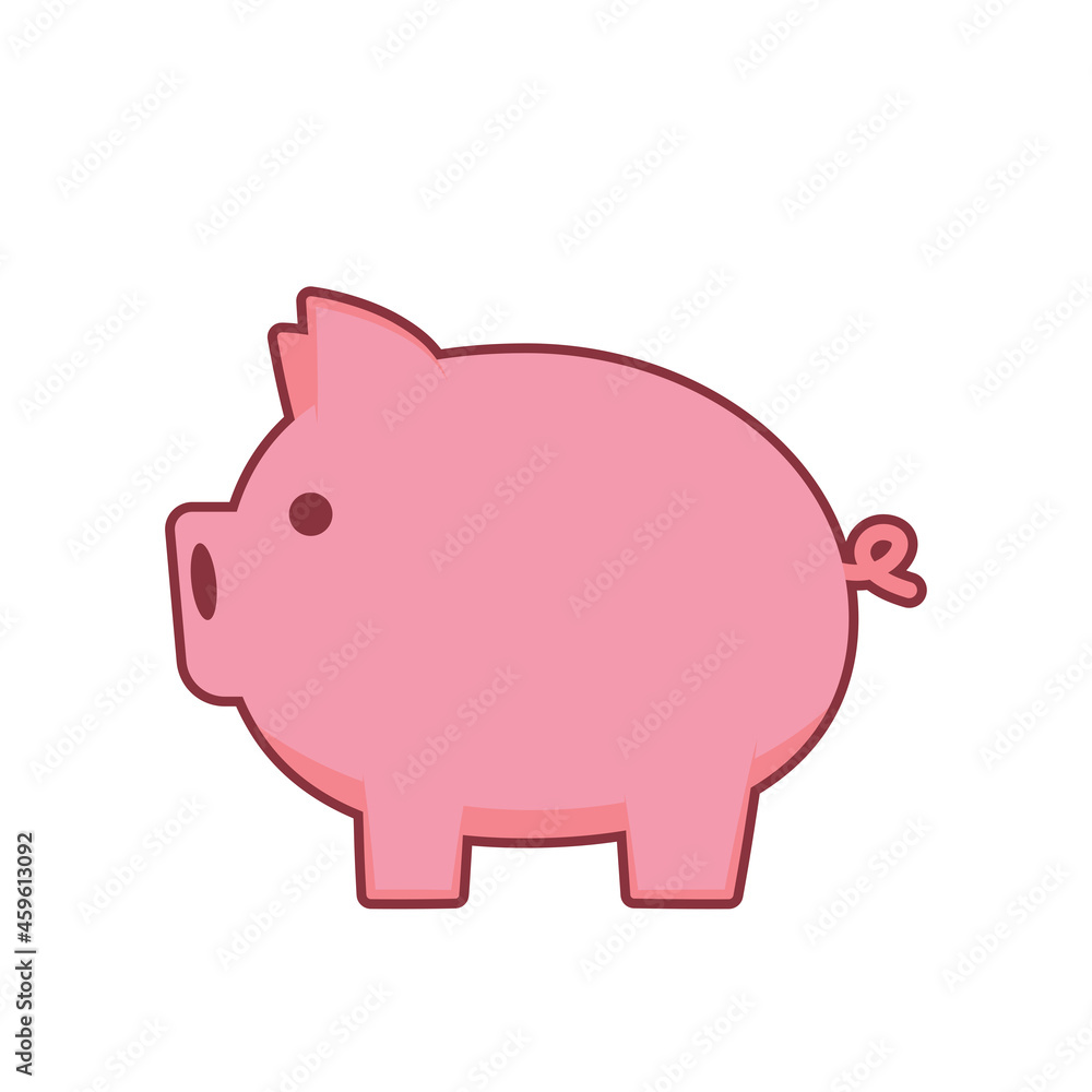 Pig cartoon. Pig icon vector. Pig logo design. Pig cartoon. Pig icon vector. Pig logo design.