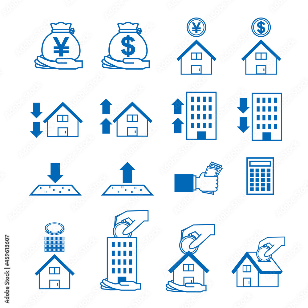 不動産投資のアイコンセット