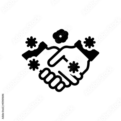 Black solid icon for spreading