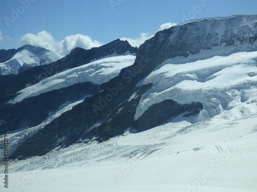 snow covered mountains