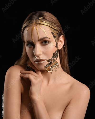 Beautiful young woman with ...