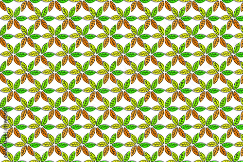 Illustration vector graphic of autumn leaf pattern. Suitable for knitting or sewing patterns of clothing fabrics, bolster covers, quilt patterns, atc.