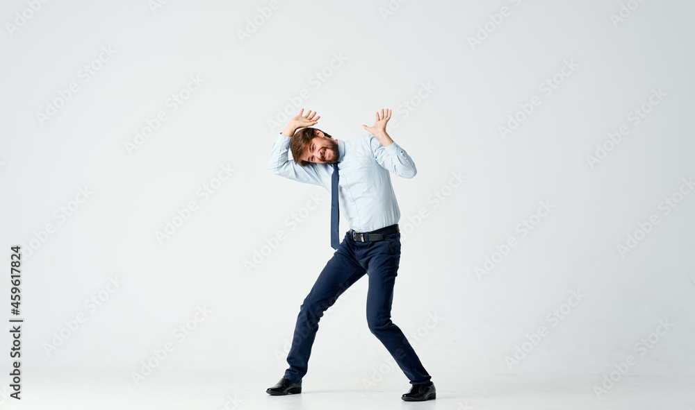 man in shirt with tie office emotions manager man in shirt with tie office emotions manager