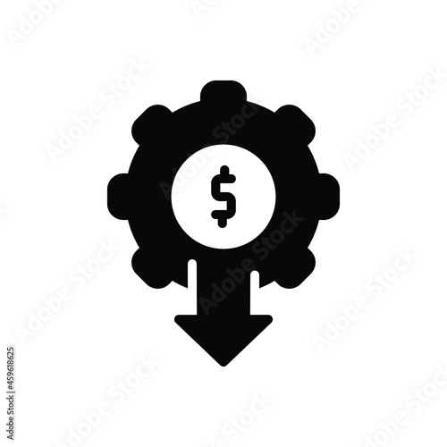 Black solid icon for reduced