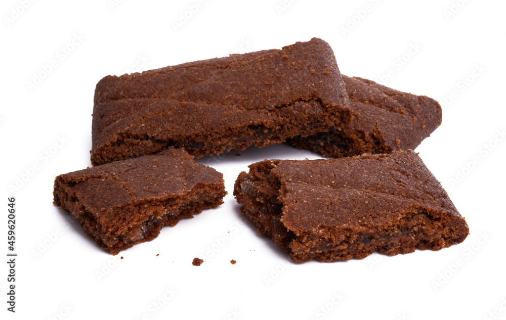 chocolate sponge cake isolated chocolate sponge cake isolated