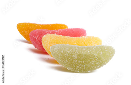 gummy slices isolated