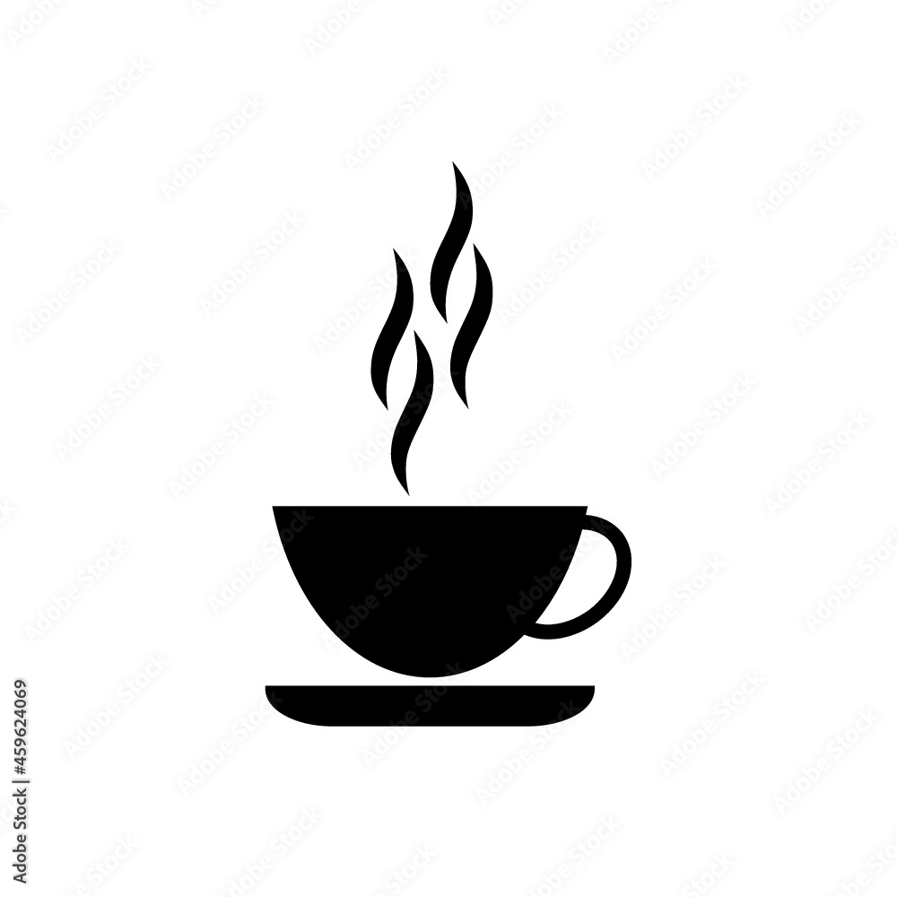 Coffee cup icon isolated on white background Coffee cup icon isolated on white background