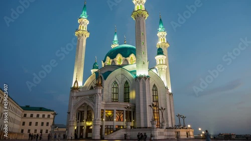 Kazan Kremlin. Kul Sharif Mosque. Sunset