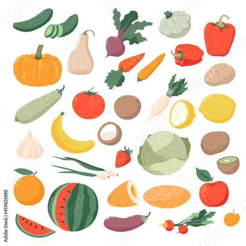 Vegetables and fruit organic and natural products