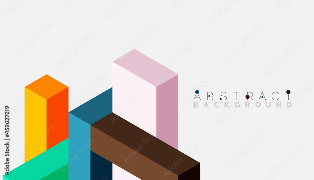 Abstract background. 3d cubes, cubic elements and blocks. Techno or business concept for wallpaper, banner, background, landing page Abstract background. 3d cubes, cubic elements and blocks. Techno or business concept for wallpaper, banner, background, landing page