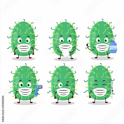 A picture of zygote virus cartoon design style keep staying healthy during a pandemic
