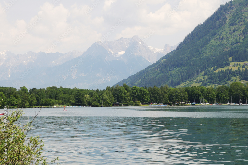 Zellersee lake in Zell am See, Austria