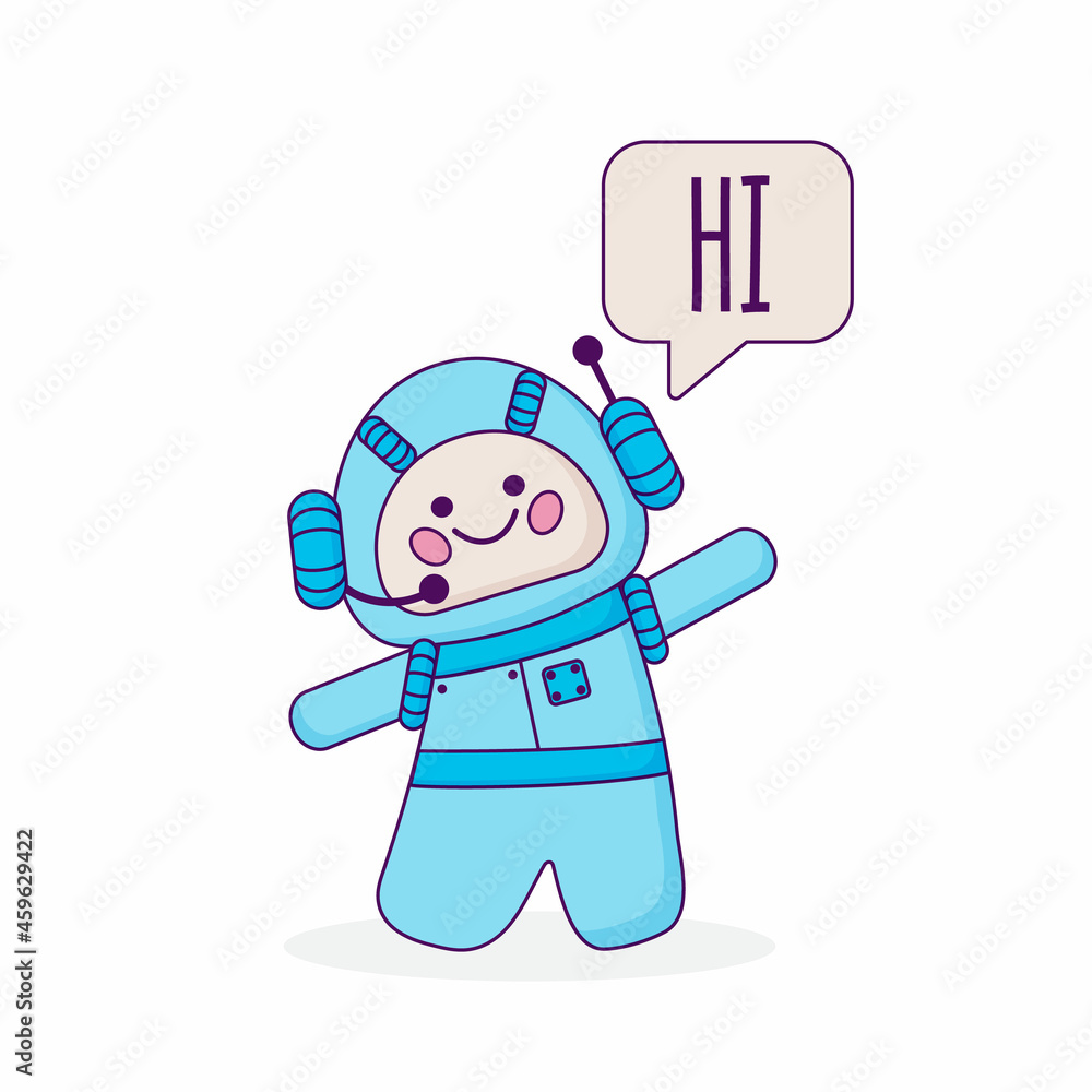 Chat bot icon. Virtual assistant for website. Chat bot concept for customer service.