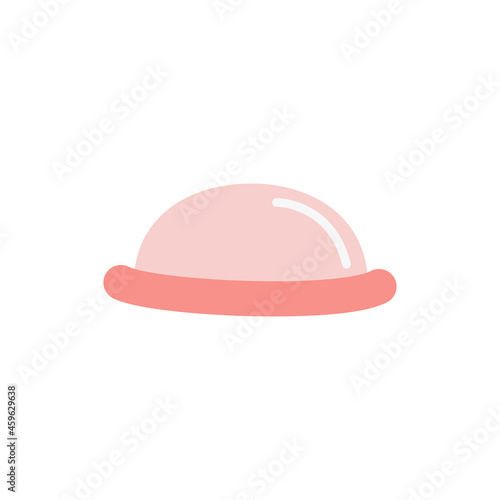 Contraceptive diaphragm colored flat style icons. Birth control methods. Safe sex vector elements. Contraception items