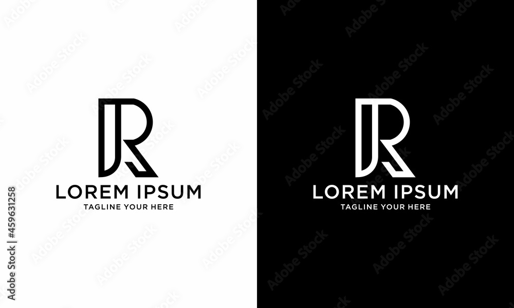Vector logo for letter R. Design template Vector logo for letter R. Design template