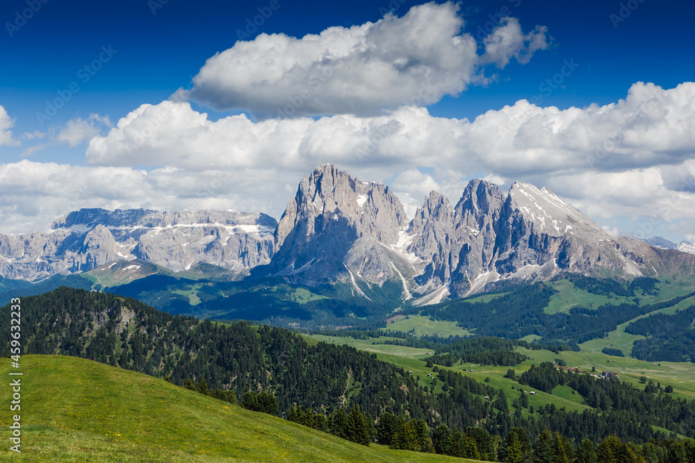 Wonderful summer view of the Dolomites, Italy