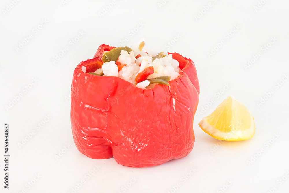 Stuffed pepper with rice and pepper Stuffed pepper with rice and pepper