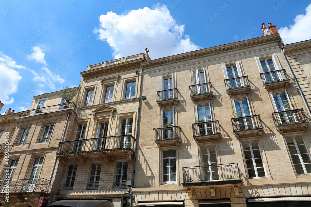 France - Bordeaux - Historical Center - uptown facades France - Bordeaux - Historical Center - uptown facades