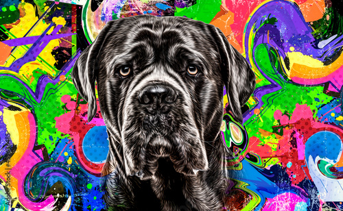 dog in the street