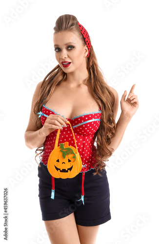 Sexy young woman with Hallo...