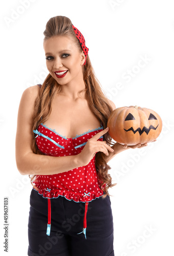 Sexy young woman with Hallo...