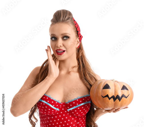 Sexy young woman with Hallo...
