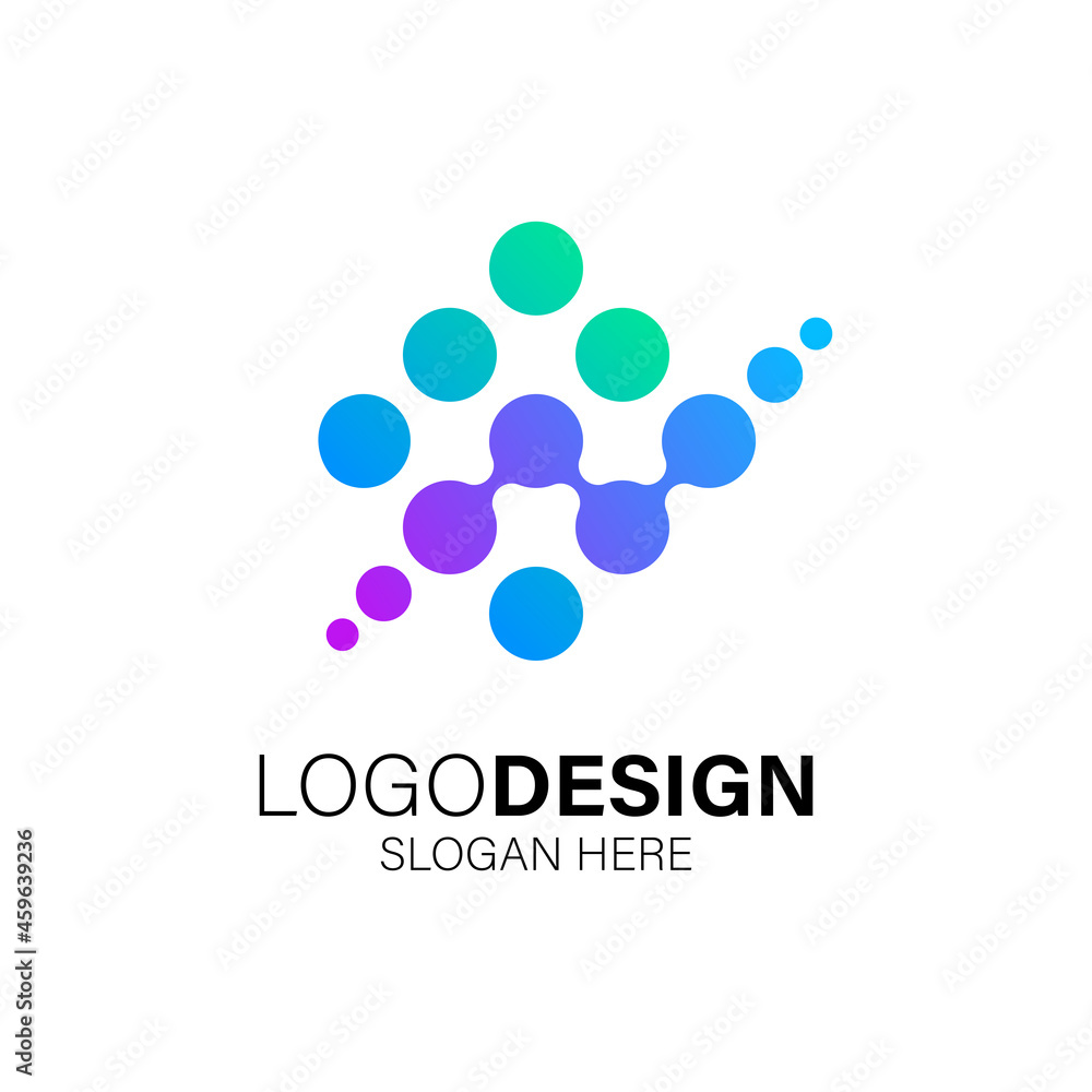 Abstract technology and business logo design Abstract technology and business logo design