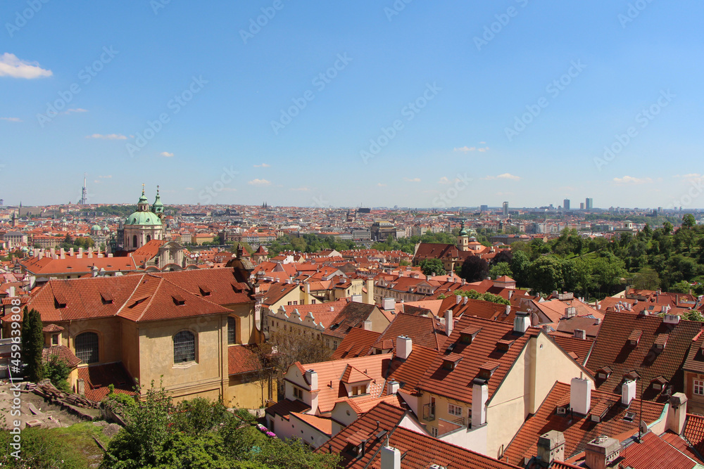 Obraz premium PRAGUE, Czech republic - 15 May, 2013: View from Prague Castle.