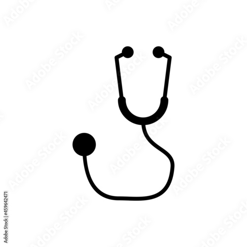 Stethoscope icon vector. doctor illustration sign. clinic symbol. hospital logo.