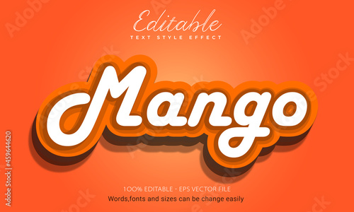 mango Bold 3d Text Effect