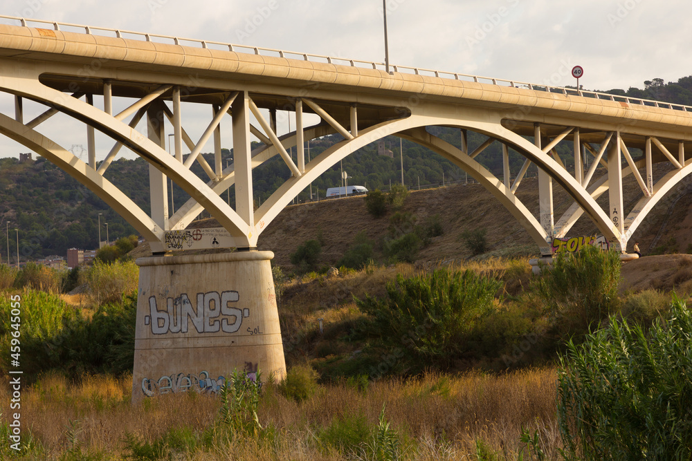Obraz premium Modern bridge to cross the river