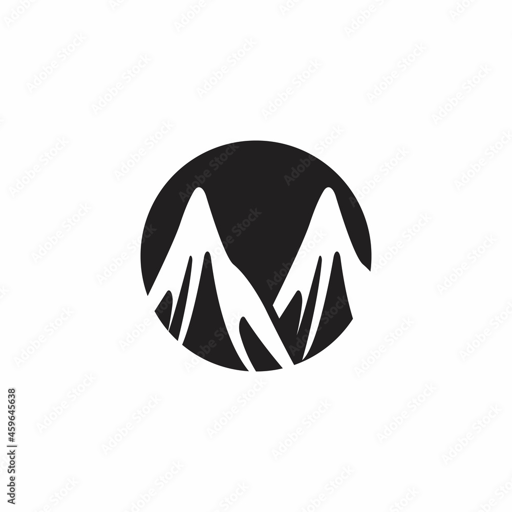 Mountain icon Logo Template Vector illustration design Mountain icon Logo Template Vector illustration design