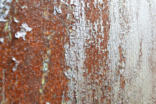 Rust metal background. Rotten steel, metal texture with scratches and cracks. © LivaLife