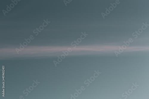 close up of white cloud on petrol blue sky background