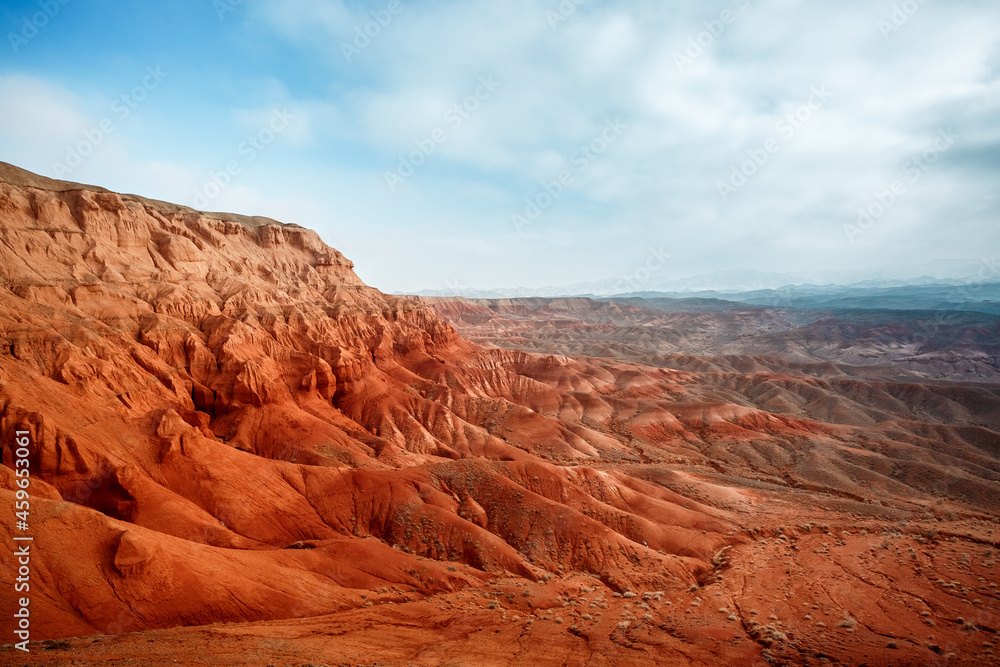 Red Mountains Boguty. Kazakhstan. Martian landscapes Red Mountains Boguty. Kazakhstan. Martian landscapes