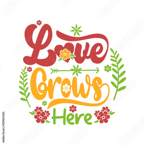 Spring Quotes SVG design vector