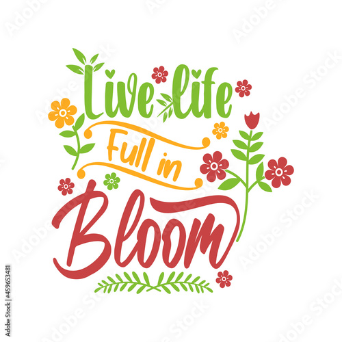 Spring Quotes SVG design vector