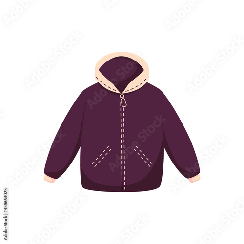 Clothes autumn and winter Vector Illustration isolated background. Clothing collection icon, promotion, sale, disposal of clothing