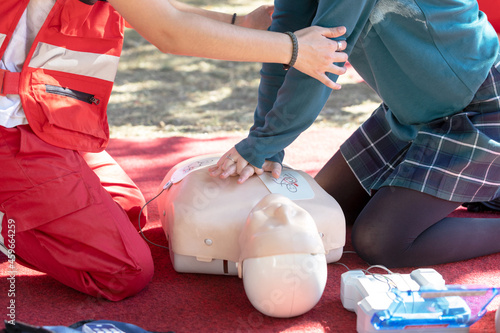 First aid and CPR class photo