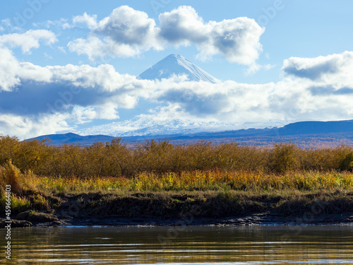 Kamchatka Peninsula. Russia.  The volcano of Klyuchevskaya sopka. (4800 m) is the highest active volcano of Eurasia.