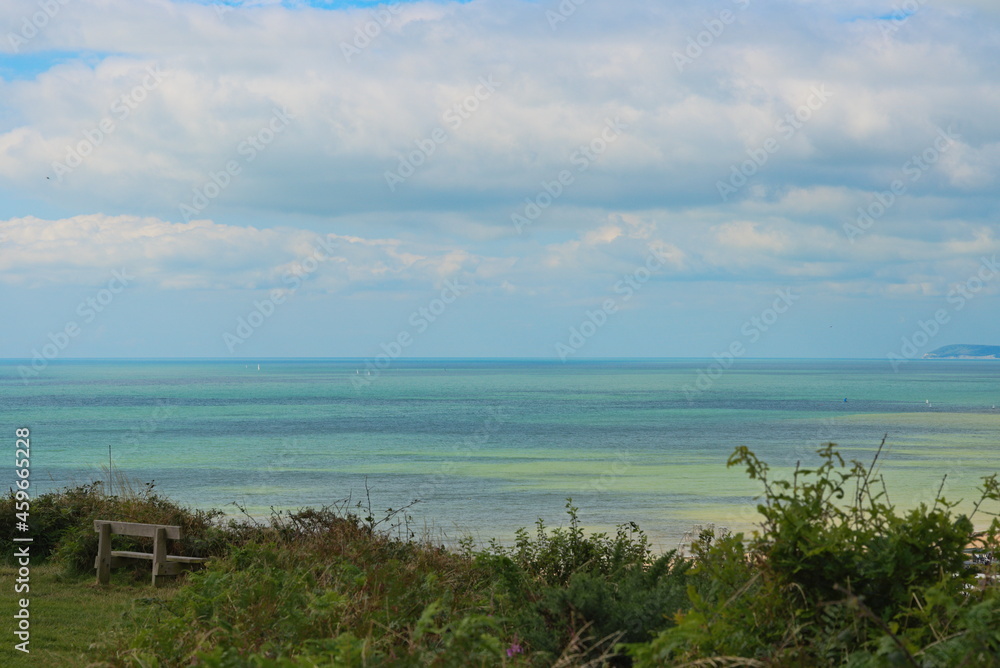 Obraz premium View from the cliff to the sea.