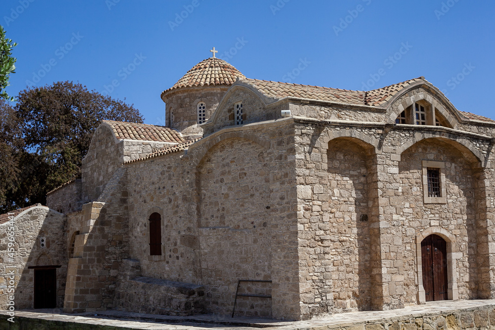 exterior of Kiti church on the island of Cyprus