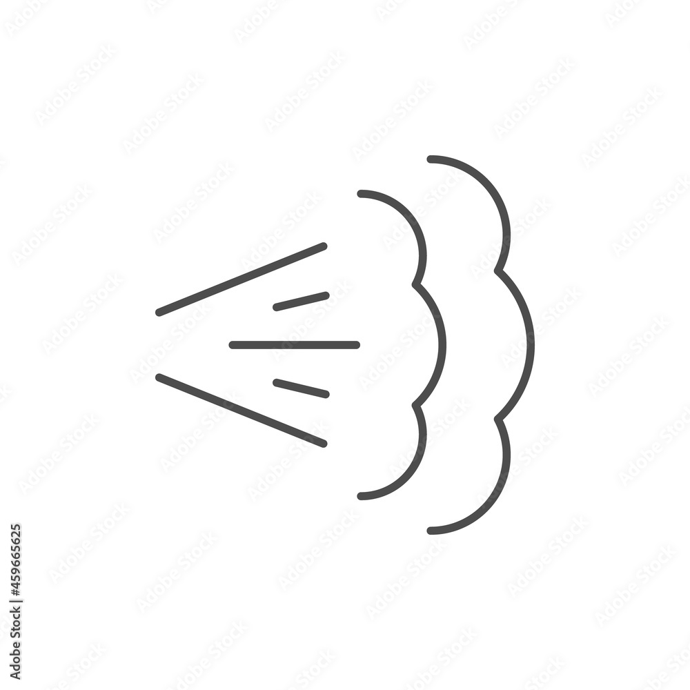 Steam or vapor line outline icon Steam or vapor line outline icon