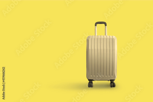 Gold suitcase