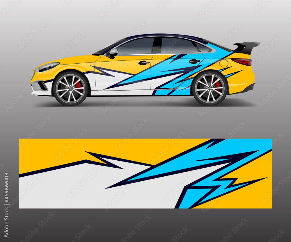 Car wrap design for sport car. Car wrap design for branding, services, company. Car wrap design for sport car. Car wrap design for branding, services, company.