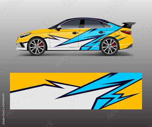 Car wrap design for sport car. Car wrap design for branding  services  company.