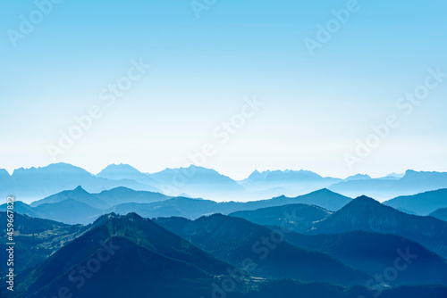 Fototapeta Naklejka Na Ścianę i Meble -  Austria, Alps. Majestic mountain view from the top