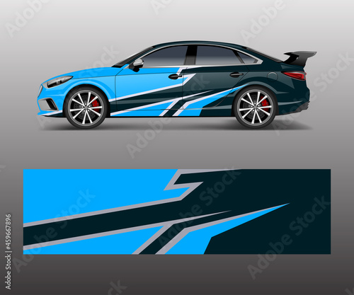 Car decal vector  graphic abstract racing designs for vehicle Sticker vinyl wrap